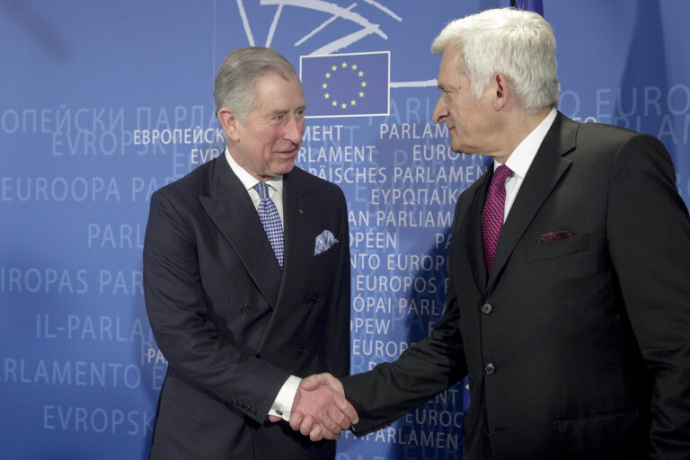 Billede 4: Informal meeting HRH Prince Charles, Prince of Wales, together with Jerzy Buzek EP President, Herman Van Rompuy, President of the European Council and José Manuel Barroso, President of the European Commission