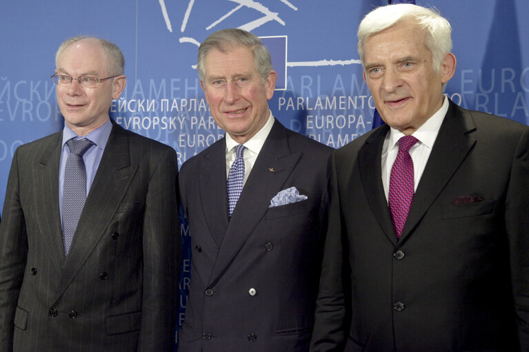 Foto 5: Informal meeting HRH Prince Charles, Prince of Wales, together with Jerzy Buzek EP President, Herman Van Rompuy, President of the European Council and José Manuel Barroso, President of the European Commission