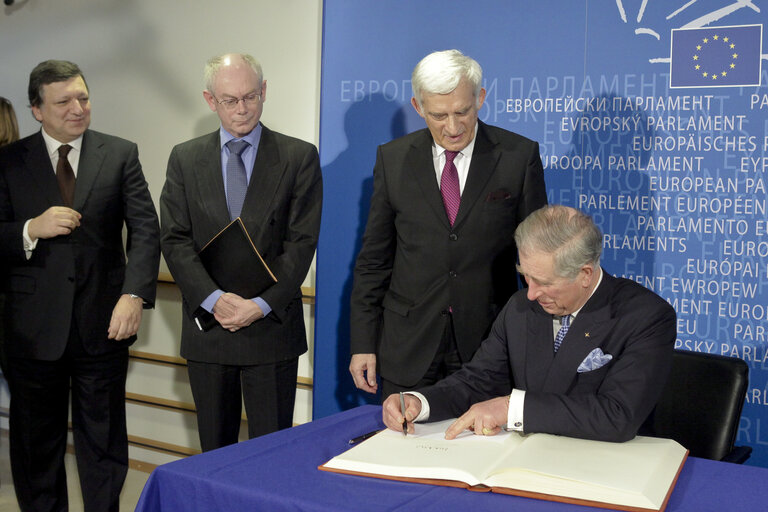 Billede 2: Informal meeting HRH Prince Charles, Prince of Wales, together with Jerzy Buzek EP President, Herman Van Rompuy, President of the European Council and José Manuel Barroso, President of the European Commission