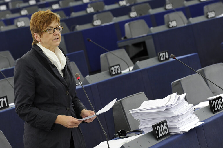 Foto 29: Plenary Session Week 19           Meps in Strasbourg Hemicycle