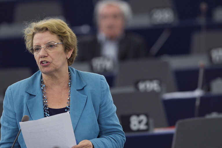 Photo 12: Plenary Session Week 19 Meps in Strasbourg Hemicycle