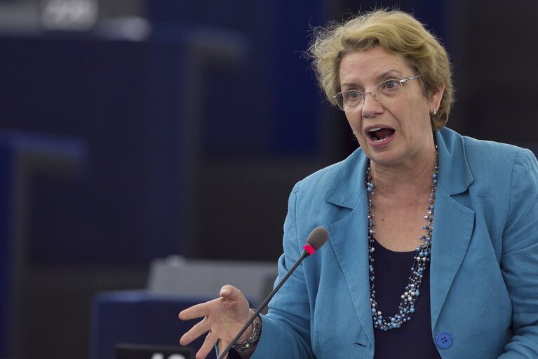 Photo 9: Plenary Session Week 19 Meps in Strasbourg Hemicycle