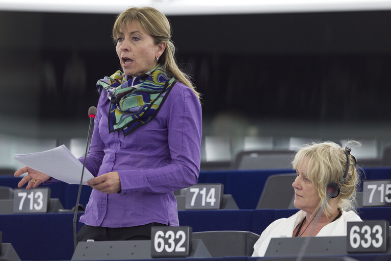 Photo 21: Plenary Session Week 19 Meps in Strasbourg Hemicycle