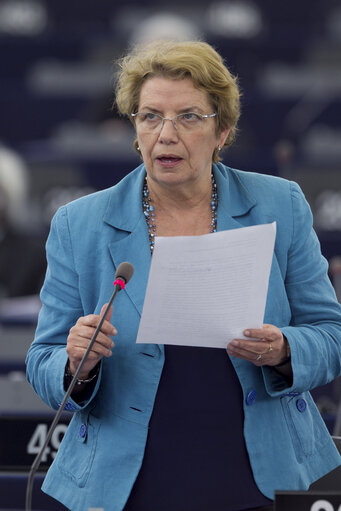 Photo 11: Plenary Session Week 19 Meps in Strasbourg Hemicycle