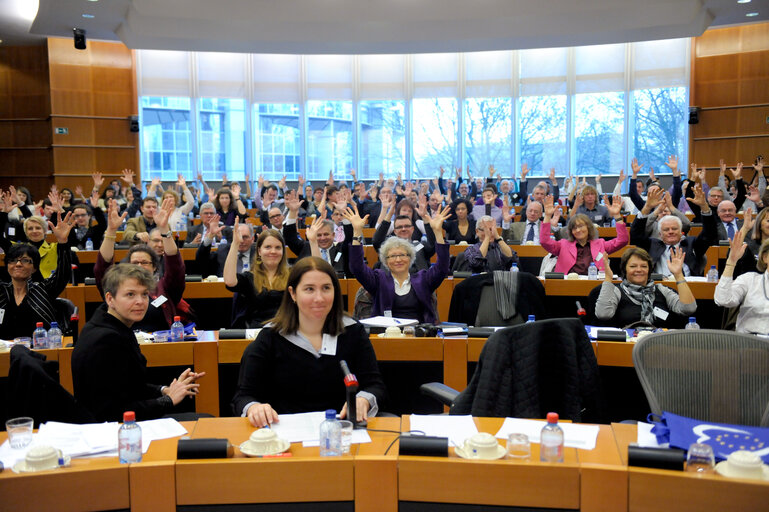 Foto 1: Implementation of sign language legislation conference 2010 hosted by Adam KOSA