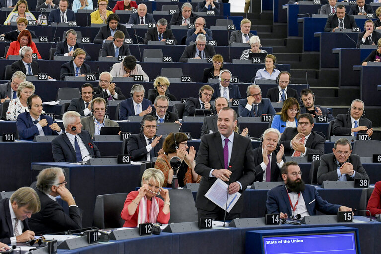 Fotografia 5: Plenary session week 37 2017 in Strasbourg - State of the Union - Statement by the President of the Commission