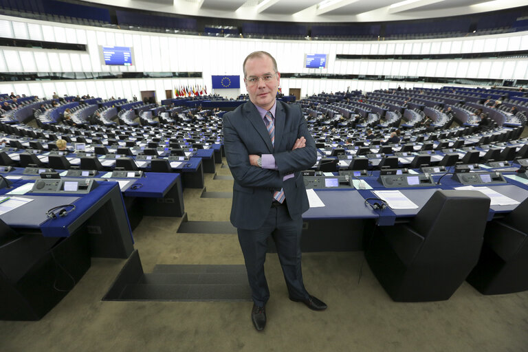 Fotografia 18: Andrejs MAMIKINS in the European Parliament in Strasbourg