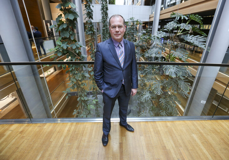 Fotografia 15: Andrejs MAMIKINS in the European Parliament in Strasbourg