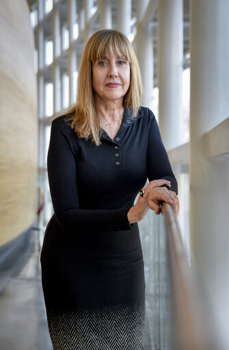 Suriet 20: Maria Teresa GIMENEZ BARBAT in the European Parliament in Strasbourg