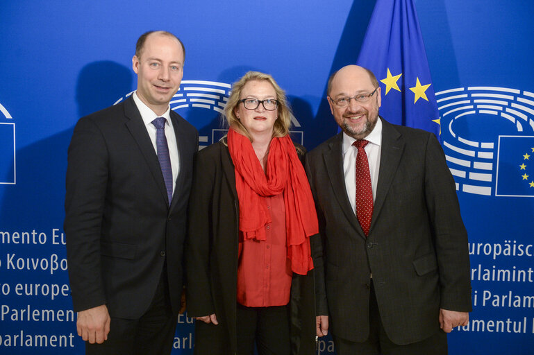 Fotografija 5: Martin SCHULZ - EP President meets with the Chairwoman of the SPD Parliamentary Group of Saxony-Anhalt