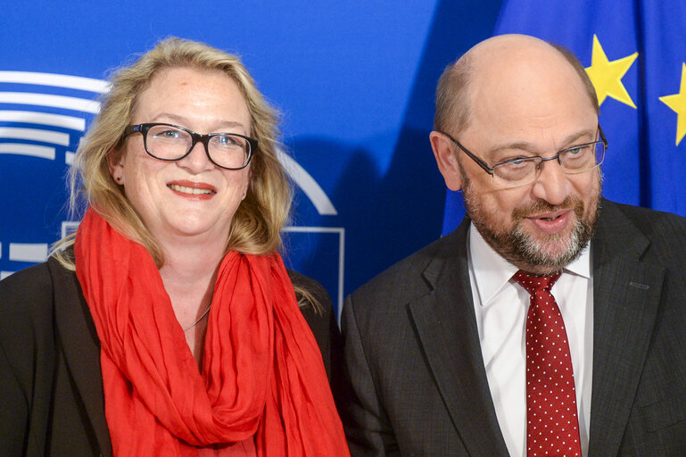 Fotografija 6: Martin SCHULZ - EP President meets with the Chairwoman of the SPD Parliamentary Group of Saxony-Anhalt