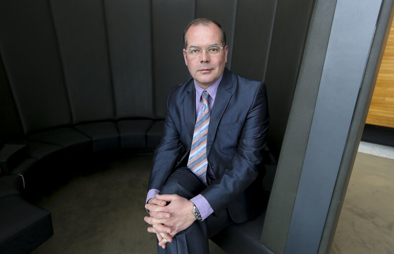 Fotografia 14: Andrejs MAMIKINS in the European Parliament in Strasbourg