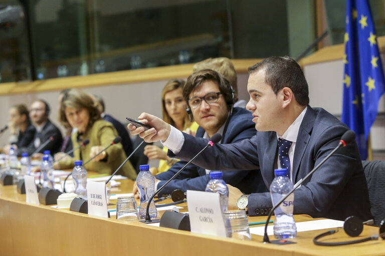 Fotografija 13: CULT - European Charlemagne Youth Prize winners attend the Culture Committee Meeting