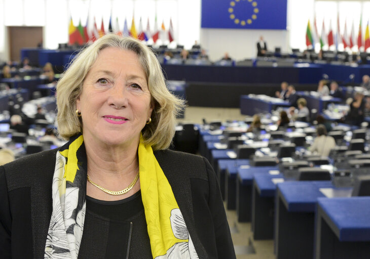 Fotagrafa 12: Joelle MELIN in the European Parliament in Strasbourg