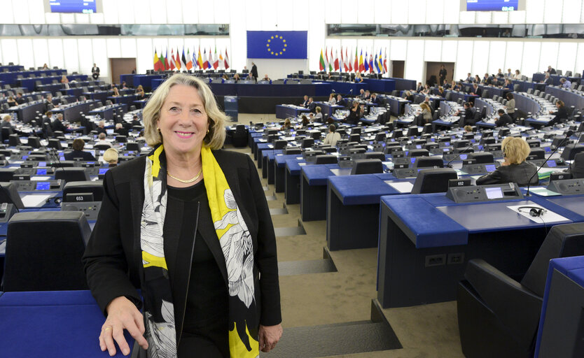 Fotagrafa 13: Joelle MELIN in the European Parliament in Strasbourg