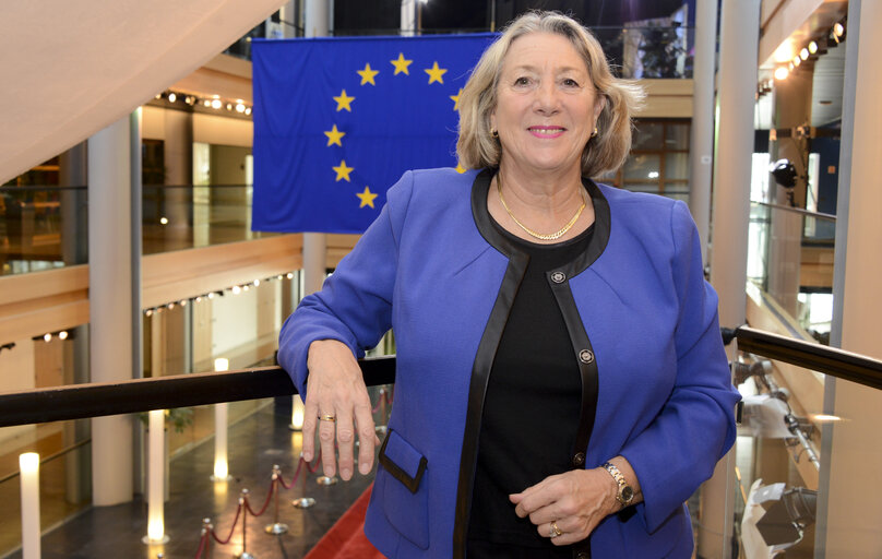 Fotagrafa 7: Joelle MELIN in the European Parliament in Strasbourg