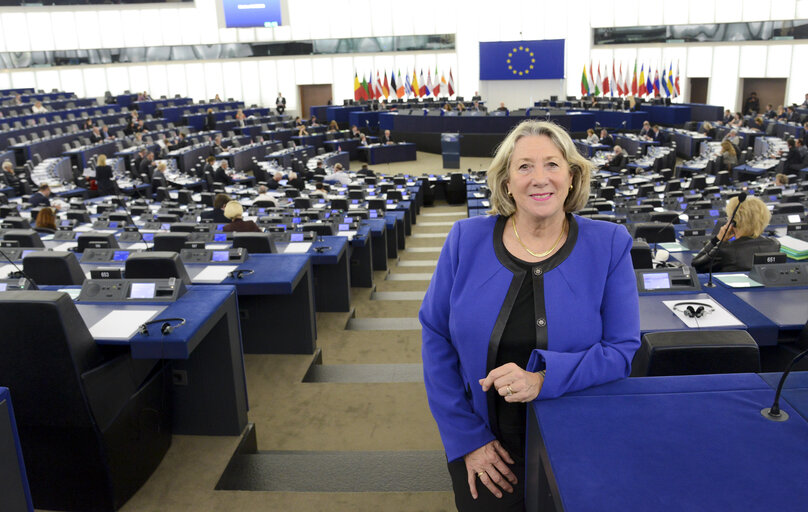 Fotagrafa 9: Joelle MELIN in the European Parliament in Strasbourg