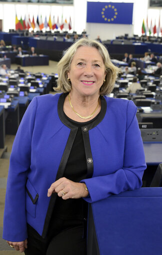 Fotagrafa 10: Joelle MELIN in the European Parliament in Strasbourg