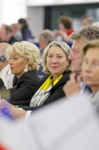 Fotagrafa 6: Joelle MELIN voting in plenary session week 41 2015 in Strasbourg