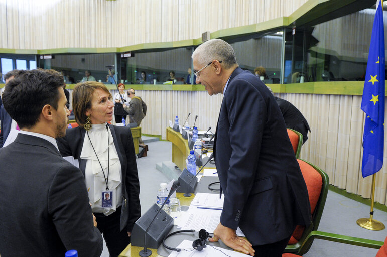 Nuotrauka 21: Martin SCHULZ - EP President meets with Talbi ALAMI, President of the House of Representatives of Morocco and the Delegation to the Parliamentary Assembly Union for Mediterranean