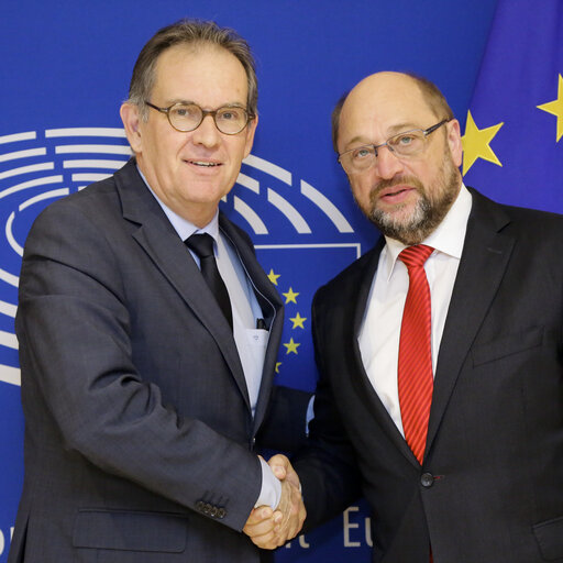 Martin SCHULZ - EP President meets with Alain CADEC