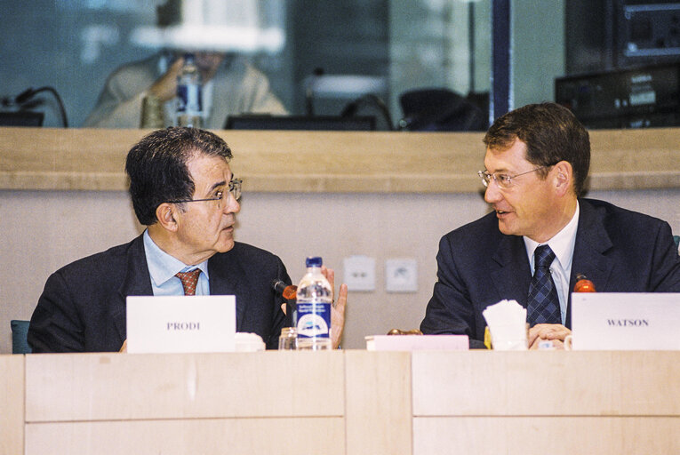 Fotografija 10: Meeting at the European Parliament in Brussels in the presence of EC President