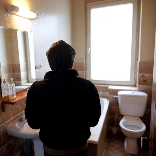 Fotografia 30: Illustration - Emergency accommodation for asylum seekers awaiting regularisation in Strasbourg, France