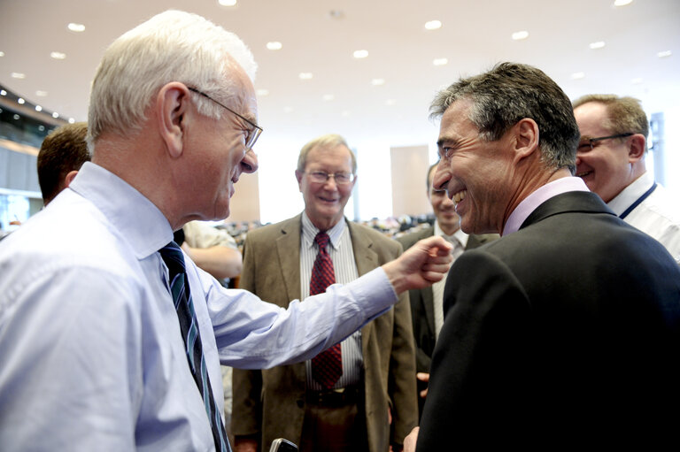 Φωτογραφία 15: AFET committee exchange of views with the Secretary General of NATO