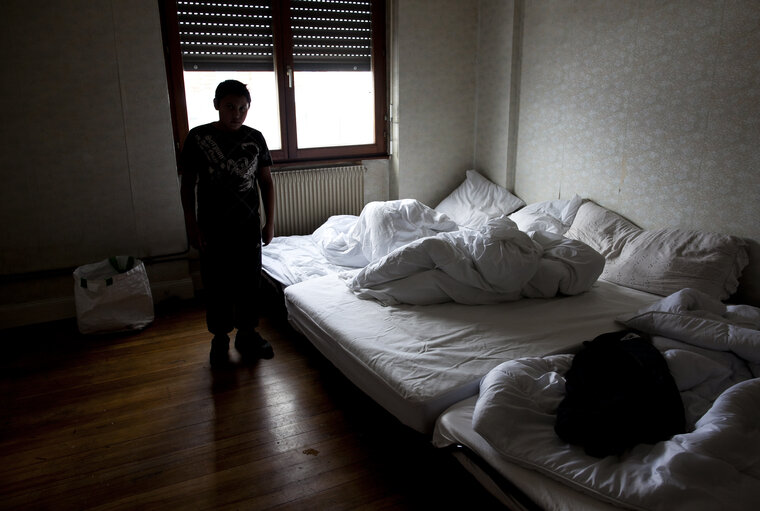 Fotografia 1: Illustration - Emergency accommodation for asylum seekers awaiting regularisation in Strasbourg, France