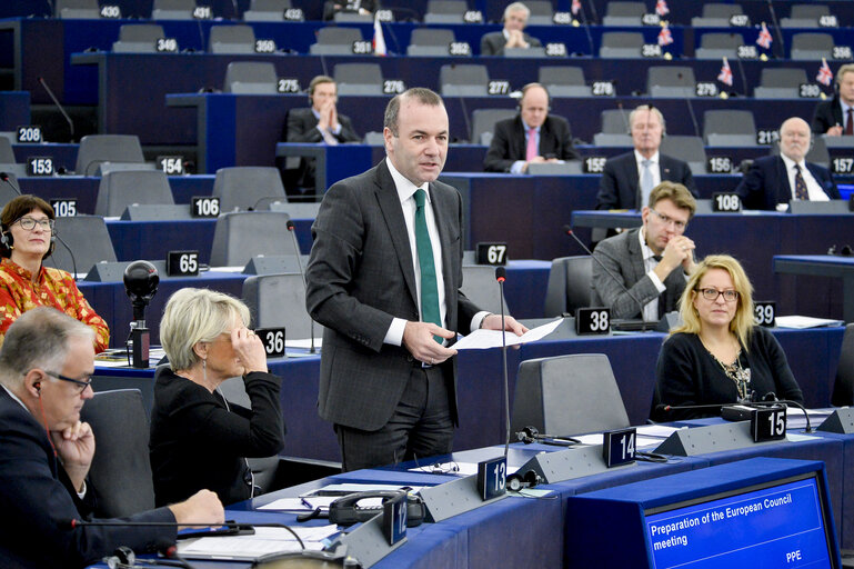 Foto 39: Plenary session Week 50 2017 in Strasbourg - Preparation of the European Council meeting of 14 and 15 December 2017 Council and Commission statements - State of play of negotiations with the United Kingdom