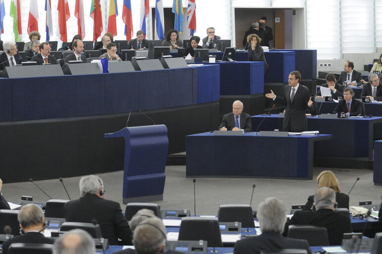 Fotagrafa 24: Presentation of the programme of the Spanish Presidency by Spain's Prime Minister during the Plenary session in Strasbourg