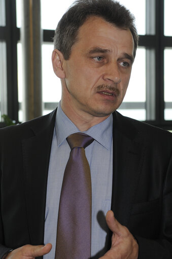 Fotó 3: EP President meets Anatoly LEBEDKO one of the opposition leaders in Belarus.