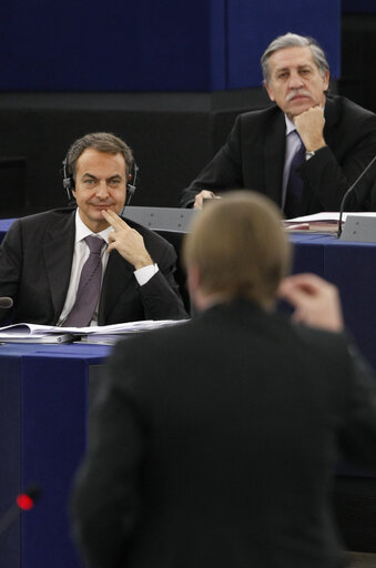 Fotagrafa 3: Presentation of the programme of the Spanish Presidency by Spain's Prime Minister during the Plenary session in Strasbourg