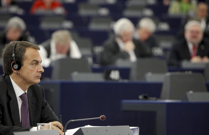 Fotagrafa 17: Presentation of the programme of the Spanish Presidency by Spain's Prime Minister during the Plenary session in Strasbourg