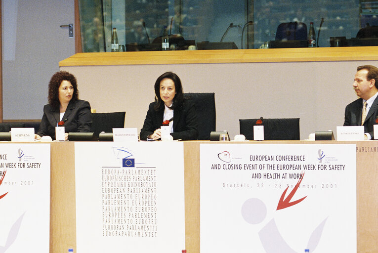 Fotografi 8: European conference and closing event of the European week for safety and health at work.