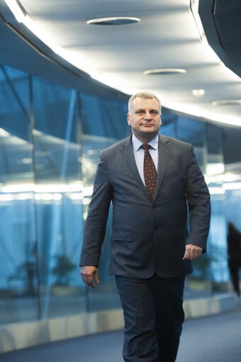 Fotó 14: Peter KOUROUMBASHEV in the European Parliament in Brussels