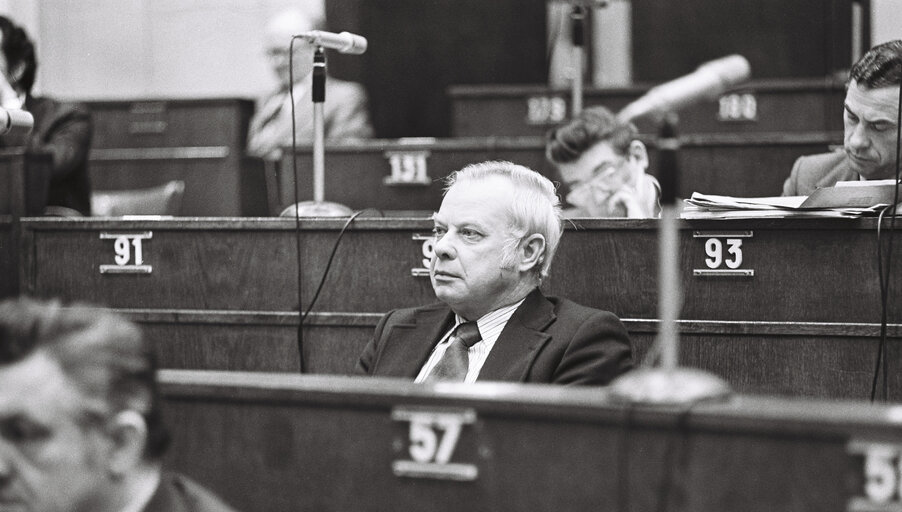 Rudolf ADAMS in Plenary session Strasbourg february 1976