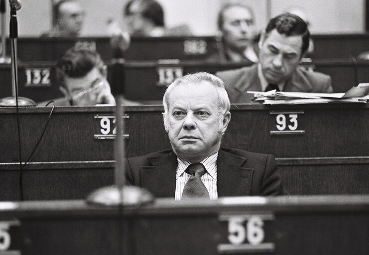 Rudolf ADAMS in Plenary session Strasbourg february 1976