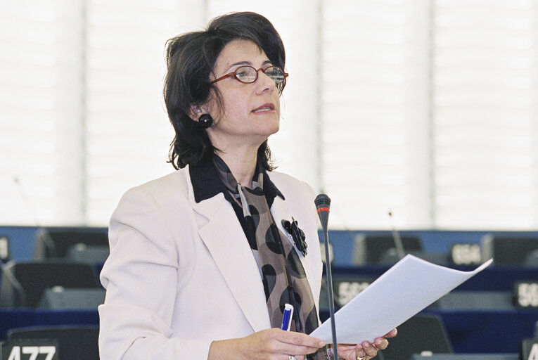 Foto 11: Speech of MEP Rodi KRATSA-TSAGAROPOULOU in Plenary session in Strasbourg