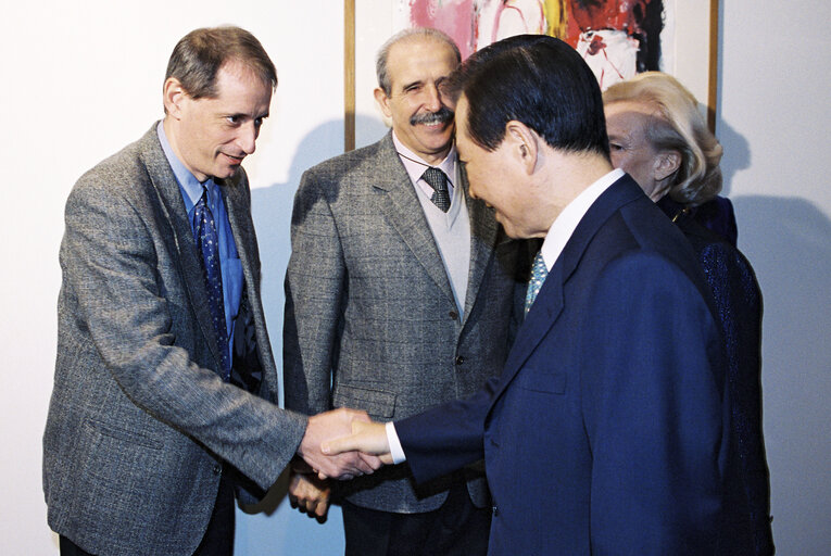 Photo 41 : Visit of the President of South Korea to the EP in Strasbourg.