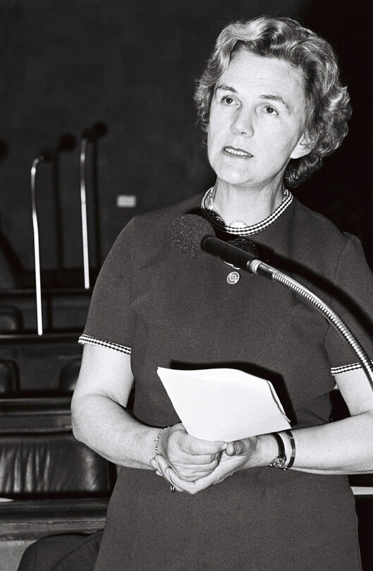 Elaine KELLETT-BOWMAN, during a plenary session in Luxembourg, April 5-9, 1976