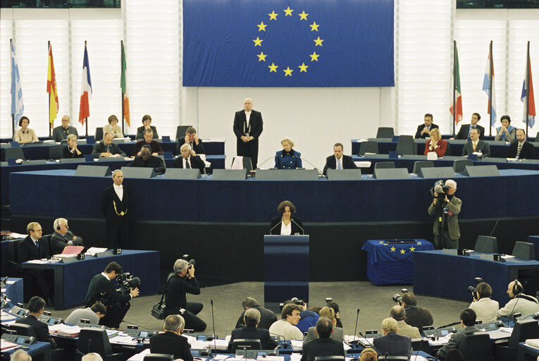 Fotografija 28: Sakharov Prize award ceremony at the EP in Strasbourg.