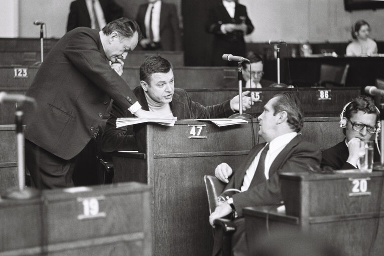 Pierre LARDINOIS  in Plenary session Strasbourg february 1976