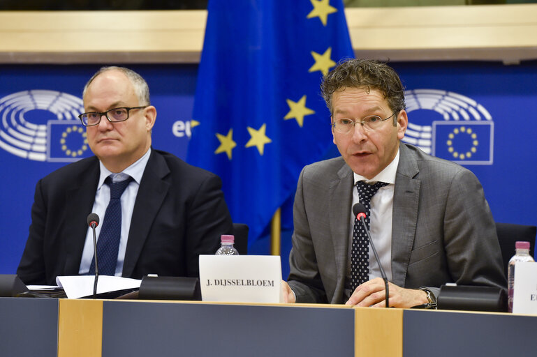 Fotografie 12: ECON Committee - Economic Dialogue and discussion with Jeroen DIJSSELBLOEM, President of the Eurogroup