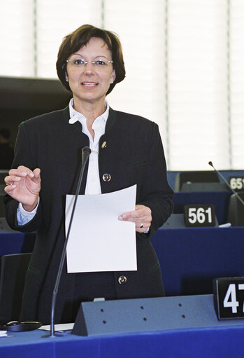 The MEP Emilia Franziska MULLER in Strasbourg in March 2002.