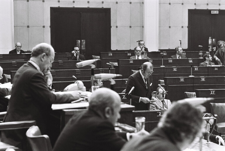 Jean HAMILIUS in Plenary Session Presidency of the Council of the European Union Luxembourg