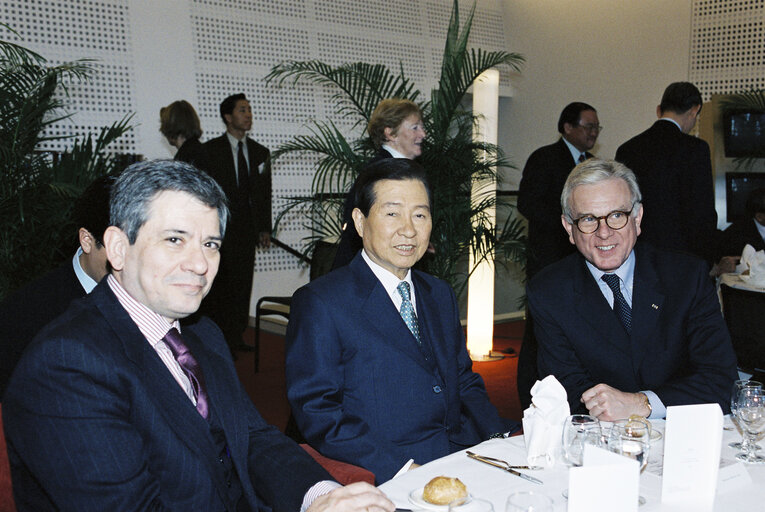 Reception following the visit of the President of South Korea to the EP in Strasbourg.