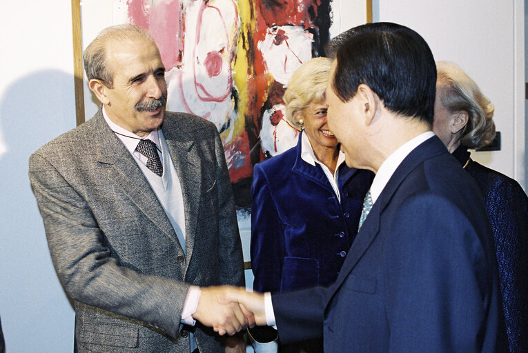 Photo 40 : Visit of the President of South Korea to the EP in Strasbourg.