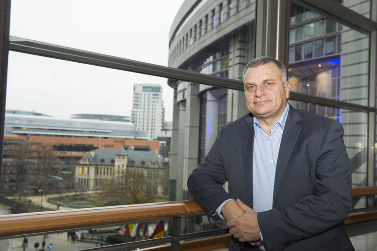 Fotó 1: Peter KOUROUMBASHEV in the European Parliament in Brussels