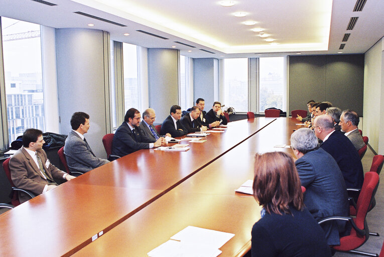 Meeting at the European Parliament in Brussels